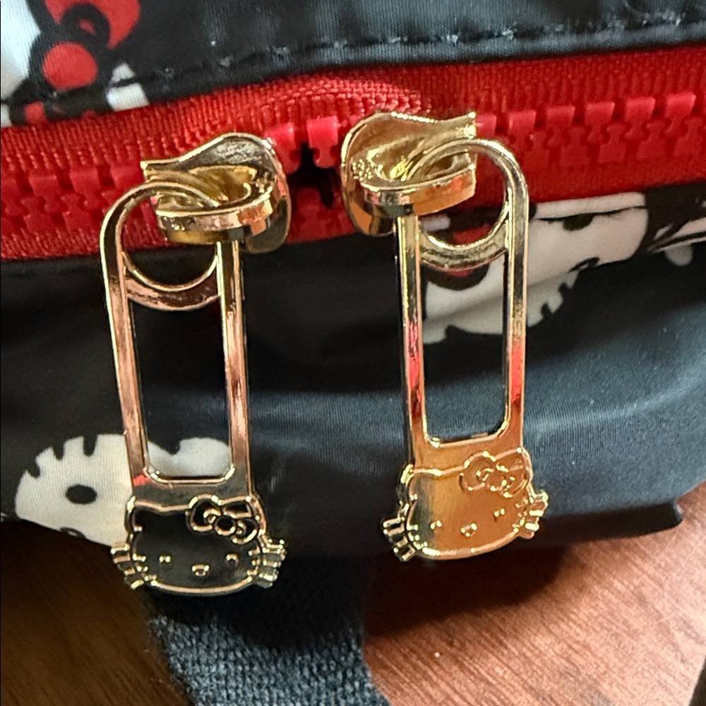 Hello Kitty Black and Red Patterned Backpack - image 4